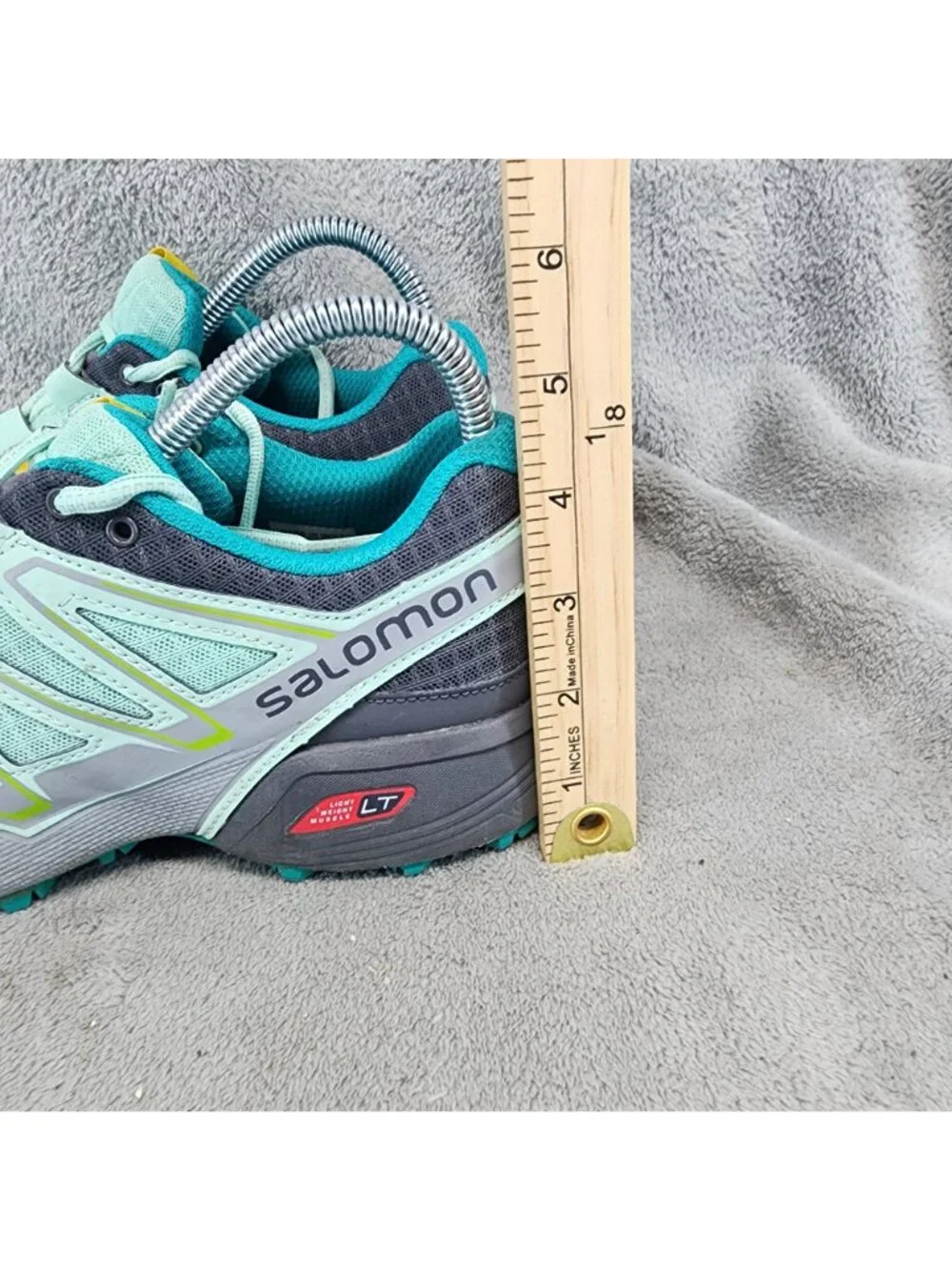 Salomon Shoes Womens Size 8 Speedcross Vario Green Running Sneakers *Read*